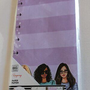 NWT Happy Planner Rong Rong Focus On 60 pgs Purple Half Sheet Paper Pack Fashion